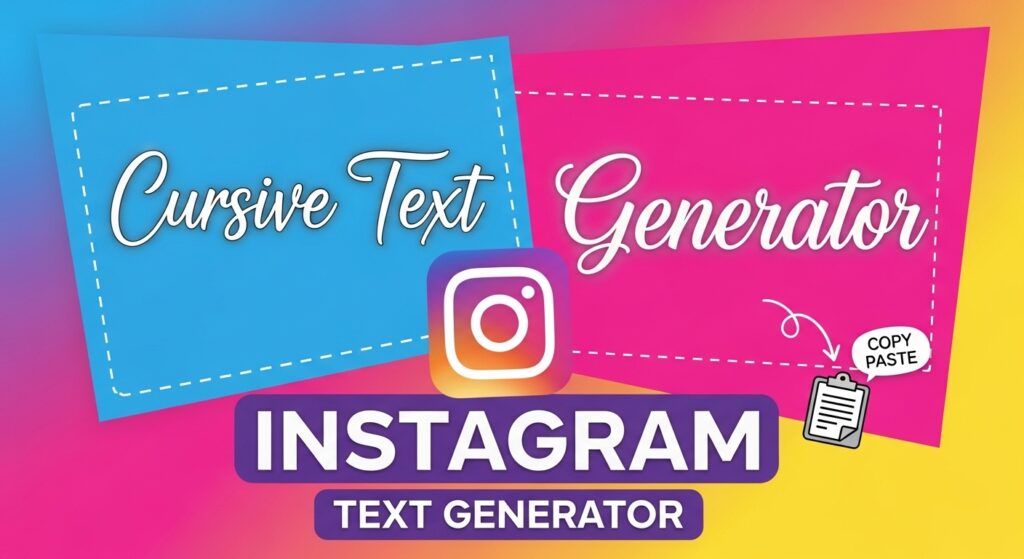 Instagram Cursive Text Generator Copy and Paste – Stylish Fonts for Instagram Bio