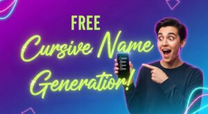 free cursive handwriting name generator