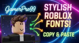 cursive text generator for Roblox showing stylish fonts copy and paste for usernames