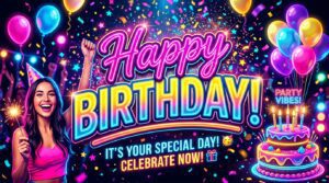 stylish happy birthday text copy and paste